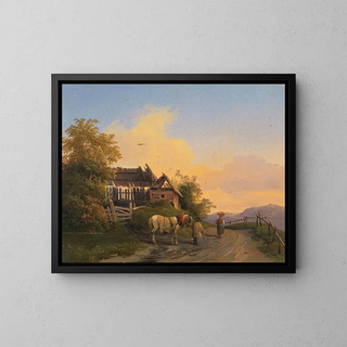 Ignaz Raffalt - Returning Home at Dusk.webp