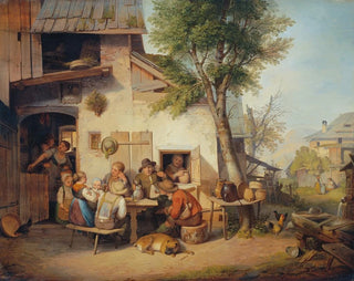 Ignaz Raffalt - Vor der Dorfschenke.webp