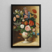 Vase avec fleurs de jardin - Ignác Klimkovič — ingelijst kunstwerk aan de muur