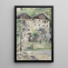 Rangée de maisons - Igor Pčel — ingelijst kunstwerk aan de muur