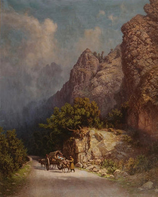 Ilya Nikolaevich Zankovsky - OxDrawn Cart In The Mountains.webp