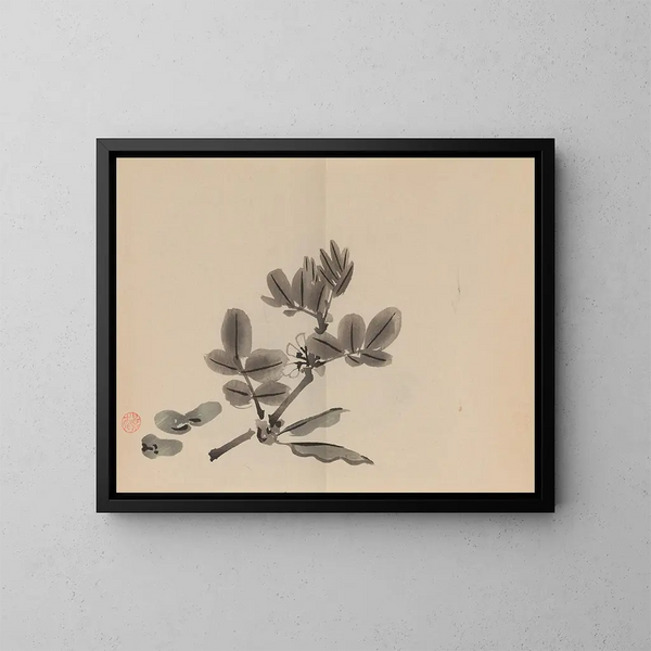 Keinen shugajō Pl17 - Imao Keinen — framed artwork on a wall
