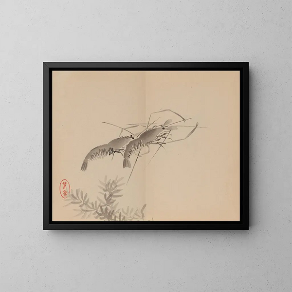 Keinen shugajō Pl. 51 - Imao Keinen — ingelijst kunstwerk aan de muur