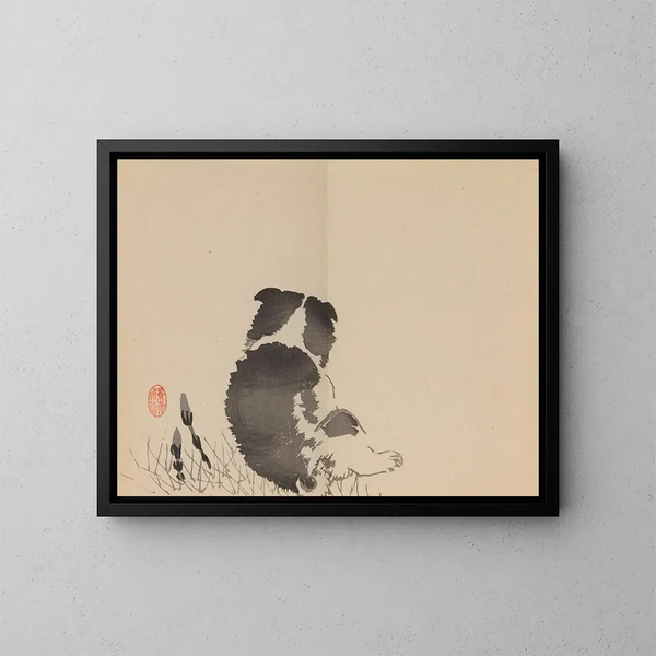 Keinen shugajō Pl. 61 - Imao Keinen — ingelijst kunstwerk aan de muur