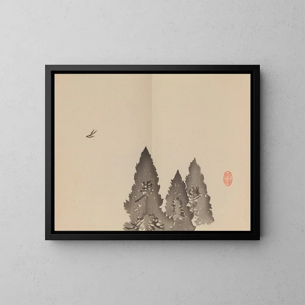 Keinen shugajō Pl70 - Imao Keinen — ingelijst kunstwerk aan de muur