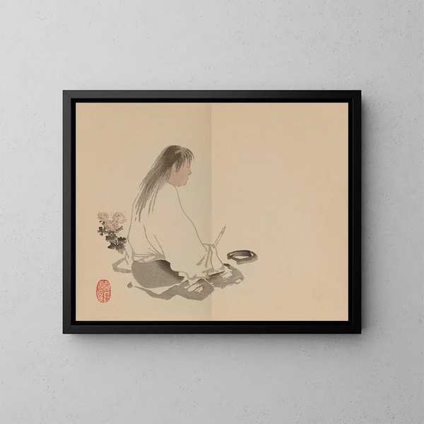 Keinen shugajō Pl79 - Imao Keinen — ingelijst kunstwerk aan de muur