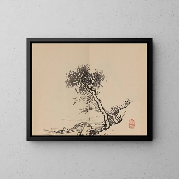 Keinen shugajō Pl80 - Imao Keinen — ingelijst kunstwerk aan de muur