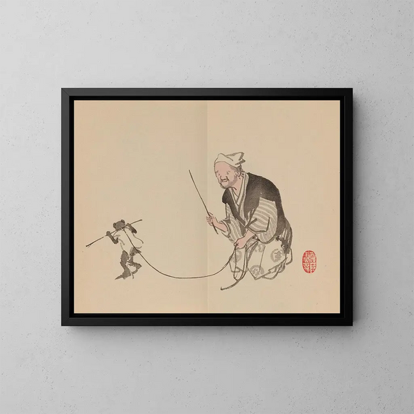 Keinen shugajō Pl. 81 - Imao Keinen — ingelijst kunstwerk aan de muur