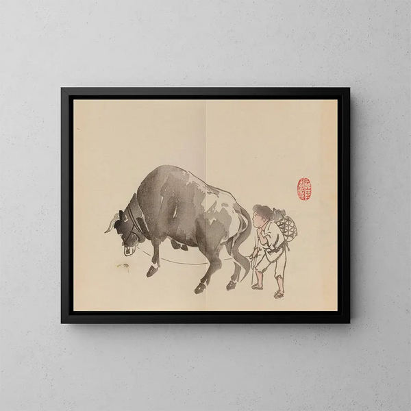 Keinen shugajō Pl84 - Imao Keinen — ingelijst kunstwerk aan de muur