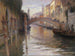 Atmosfeer van de avond in Venetië - Imre Gergely — weergave van het kunstwerk