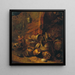 Interior Cave Painting - Pieter Jansz Quast — framed artwork on a wall