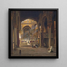 Interior painting of the Palatine Chapel in Palermo, Italy - Martinus Rrbye — framed artwork on a wall