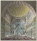 Interior of Hagia Sophia with kneeling and standing Turks - Prosper Marilhat — artwork view