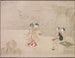 Schoonheden aan de rand van de zee - Ippitsusai Bunchō — weergave van het kunstwerk