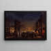 Boulevard en Porte Saint-Denis Olieverf op karton - Ippolito Caffi — ingelijst kunstwerk aan de muur