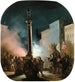 Piazza Colonna, Rome - Ippolito Caffi — artwork view