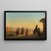 Rome, de Via Appia bij dageraad - Ippolito Caffi — ingelijst kunstwerk aan de muur