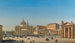 De zegen van Pius IX op het Sint-Pietersplein in Rome - Ippolito Caffi — weergave van het kunstwerk