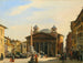 Le Panthéon de Rome - Ippolito Caffi — weergave van het kunstwerk