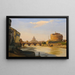 van het Castel Sant'Angelo, Rome - Ippolito Caffi — ingelijst kunstwerk aan de muur