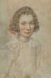 Portret van een jonge vrouw - Ippolito Leoni — weergave van het kunstwerk