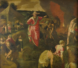 van de Parabel van het goede zaad en de onkruid - Isaac Claesz van Swanenburg — weergave van het kunstwerk