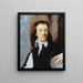 Portret van een man - Isaac Fuller — ingelijst kunstwerk aan de muur