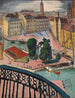 Karl Johans Torg Stockholm - Isaac Grünewald — weergave van het kunstwerk