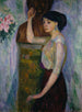 Portret van Madame Ise Morsing - Isaac Grünewald — weergave van het kunstwerk