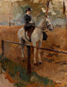 Amazone aan Rotten Row Hyde Park Londen - Isaac Israëls — weergave van het kunstwerk