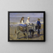 van jongen en meisje op ezels - Isaac Israëls — ingelijst kunstwerk aan de muur