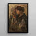 Dame avec un miroir à main - Isaac Israëls — ingelijst kunstwerk aan de muur