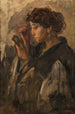 Dame avec un miroir à main - Isaac Israëls — weergave van het kunstwerk