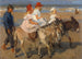van Balades à Dos d'Âne sur la Plage - Isaac Israëls — weergave van het kunstwerk