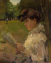 Meisje lezend - Isaac Israëls — weergave van het kunstwerk