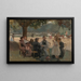 in het Bois de Boulogne nabij Parijs - Isaac Israëls — ingelijst kunstwerk aan de muur