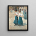 Midinettes op de Place Vendôme Parijs - Isaac Israëls — ingelijst kunstwerk aan de muur