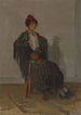 Dame zittend in een Spaanse jurk - Isaac Israëls — weergave van het kunstwerk