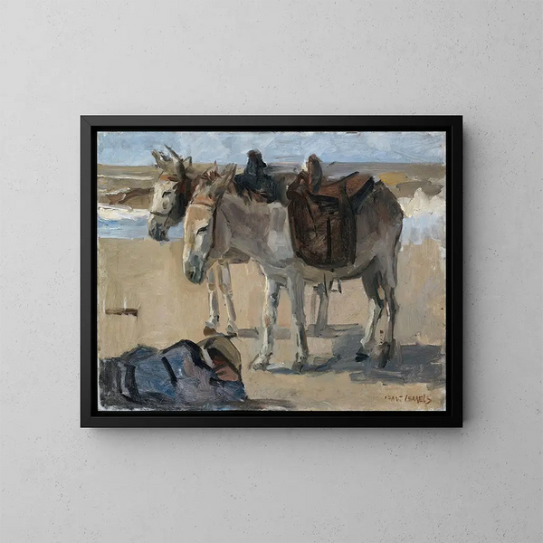 Twee ezels - Isaac Israëls — ingelijst kunstwerk aan de muur