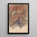 Autoportrait d'Isaac Israëls - Isaac Israëls — ingelijst kunstwerk aan de muur