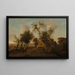 Landschap met reizigers en ruiters - Isaac Koene — ingelijst kunstwerk aan de muur