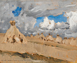 Isaac Levitan - Haystacks In A Russian Landscape.webp