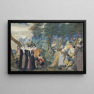 Isaac Oliver - A Party in the Open Air Allegory on Conjugal Love.webp