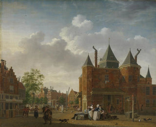 La waag Saint-Antoine à Amsterdam - Isaac Ouwater — weergave van het kunstwerk