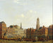 van Utrechtse stadsbrug met omgeving - Isaac Ouwater — weergave van het kunstwerk