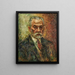 Portret van een man - Isaac Ryback — ingelijst kunstwerk aan de muur