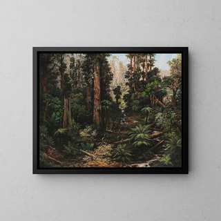 in de vallei van Sassafras, Victoria - Isaac Whitehead — ingelijst kunstwerk aan de muur