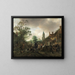 L'Arrêt à l'auberge - Isaac van Ostade — ingelijst kunstwerk aan de muur
