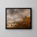 Winterlandschap - Isaac van Ostade — ingelijst kunstwerk aan de muur