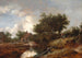 Sentier dat leidt naar de boerderijen langs een beboste beek - Isaack van Ruisdael — weergave van het kunstwerk